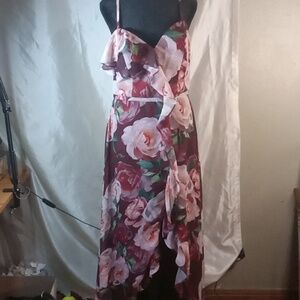 Cachet ruffled floral women's dress size 10